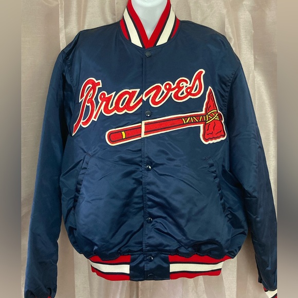 ATLANTA BRAVES Bomber jacket by  Starter, vintage. - Picture 1 of 5